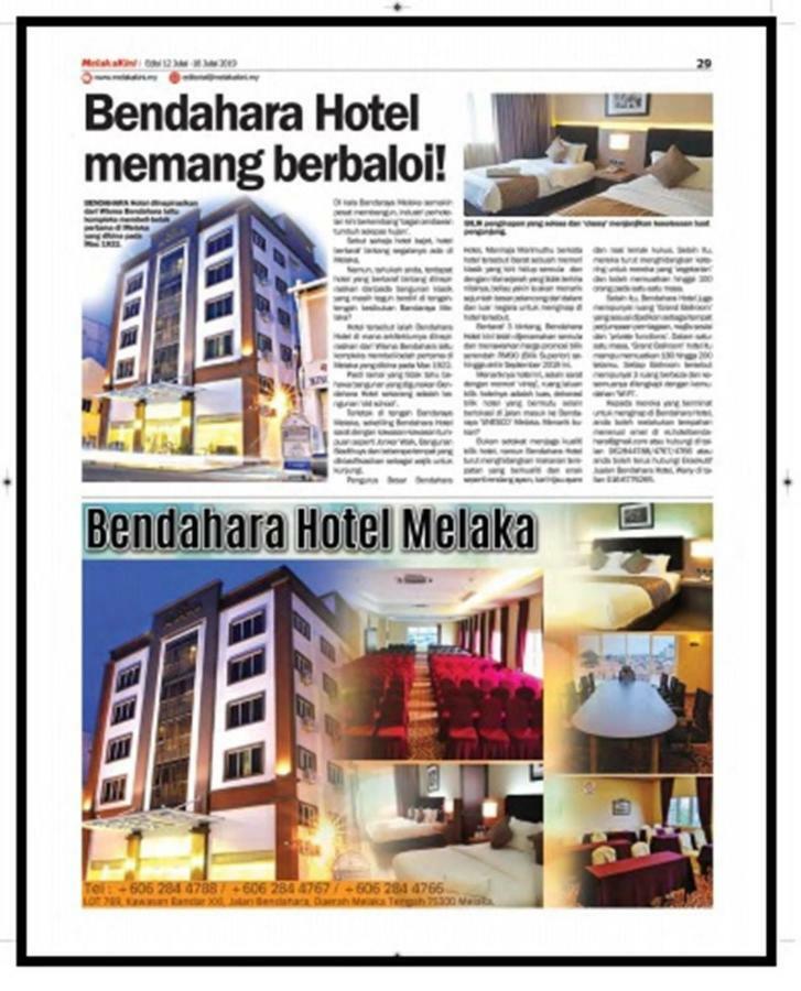 Bendahara Hotel @ Malacca City Exterior foto